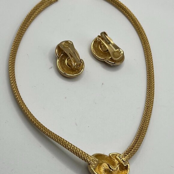 RARE 1980’s Vintage Christian Dior Love Knot Necklace & Earrings - Picture 10 of 10